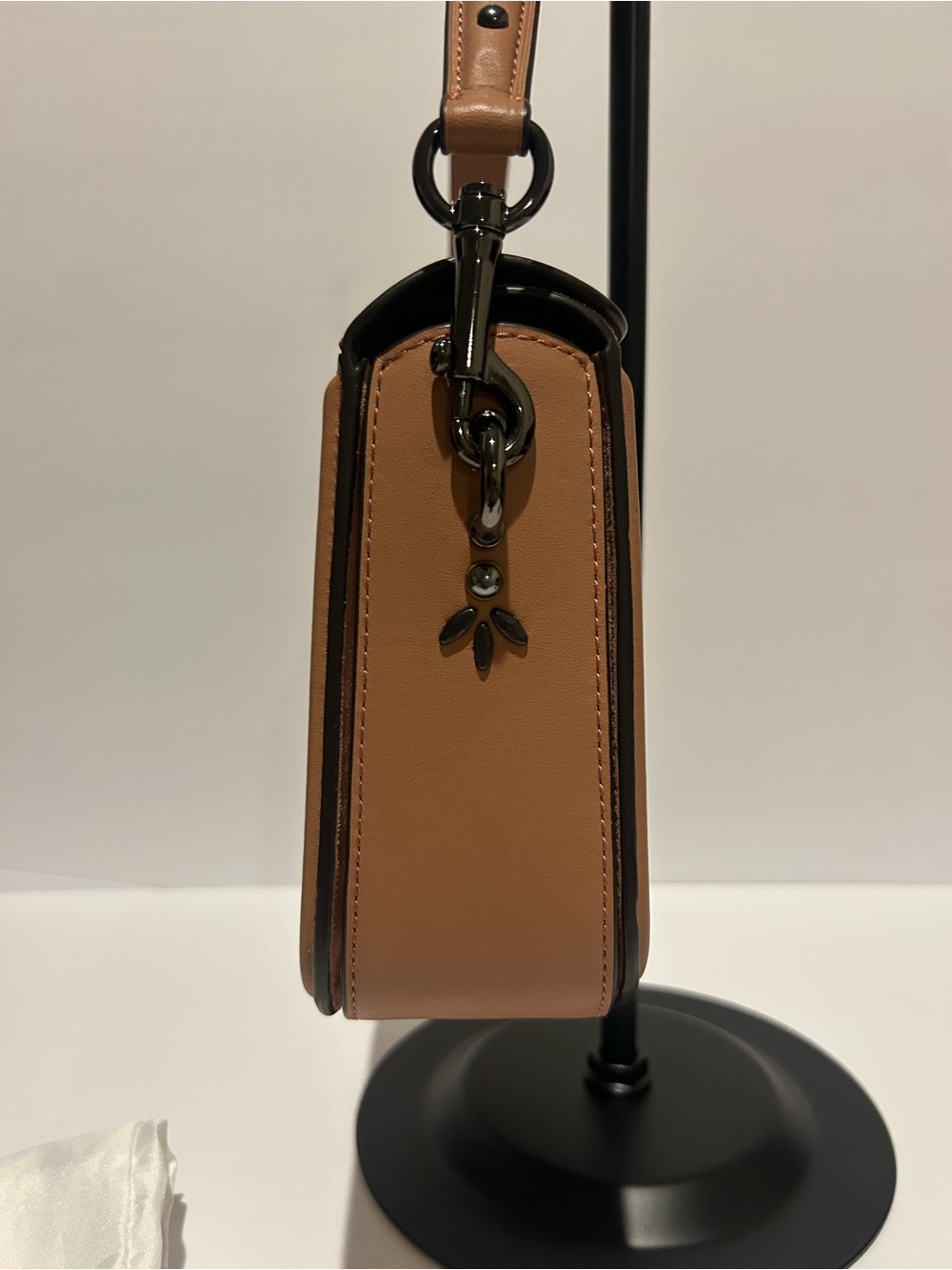 Coach Page Crossbody Prairie Rivets Suede Studded Bag Matching Wallet Dust Bag - Picture 6 of 9